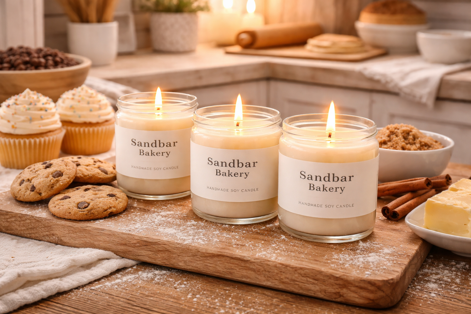 Sandbar Bakery Candle Collection | Bakery Scented Candles, Dessert Candles & Sweet Fragrances