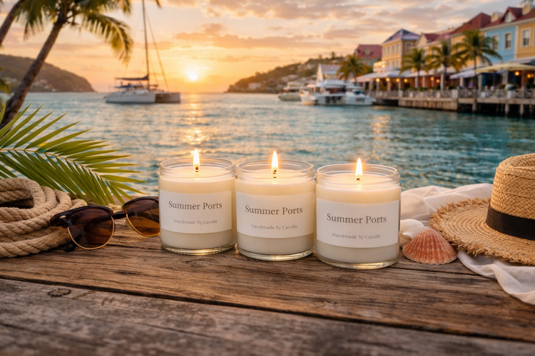☀️ Summer Ports Candle Collection | Summer Candles, Beach Scents & Fresh Coastal Fragrance