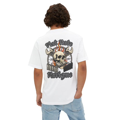 Flat Rate Fatigue Mechanic T-Shirt | Skull Speedometer Graphic | Shop Life Tee