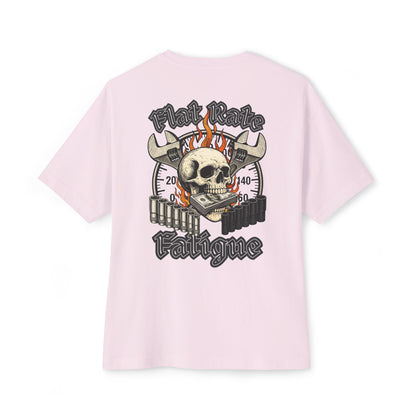 Flat Rate Fatigue Mechanic T-Shirt | Skull Speedometer Graphic | Shop Life Tee