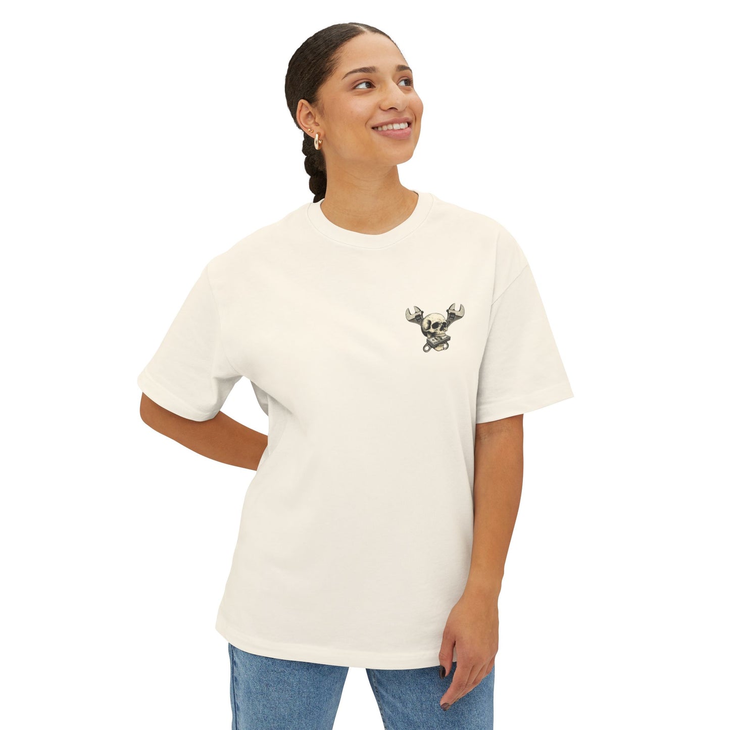 Flat Rate Fatigue Mechanic T-Shirt | Skull Speedometer Graphic | Shop Life Tee