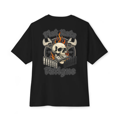 Flat Rate Fatigue Mechanic T-Shirt | Skull Speedometer Graphic | Shop Life Tee
