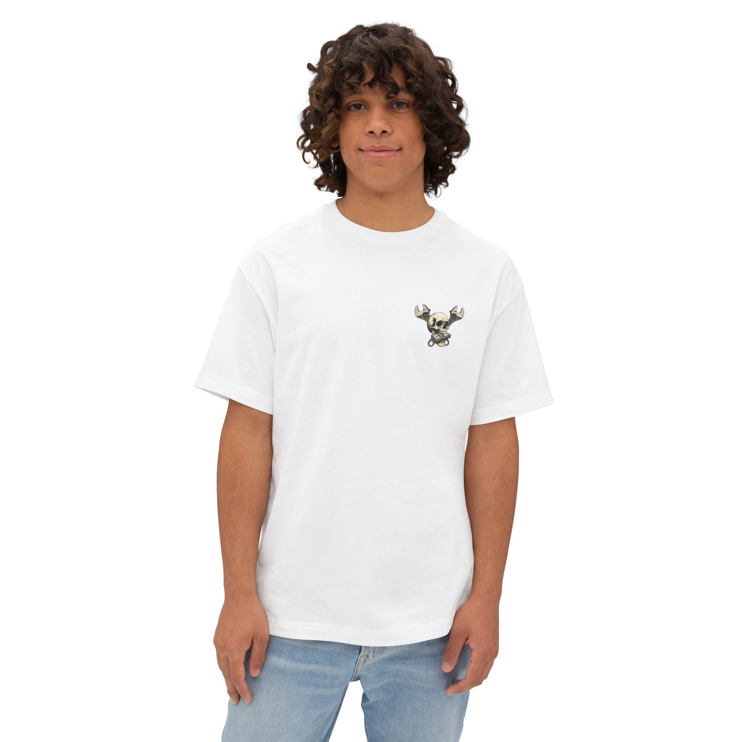 Flat Rate Fatigue Mechanic T-Shirt | Skull Speedometer Graphic | Shop Life Tee