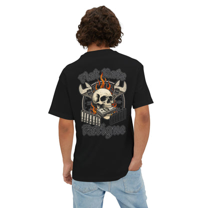 Flat Rate Fatigue Mechanic T-Shirt | Skull Speedometer Graphic | Shop Life Tee